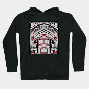 Pacific Northwest Native American Box Panel, drawn from artifact Hoodie